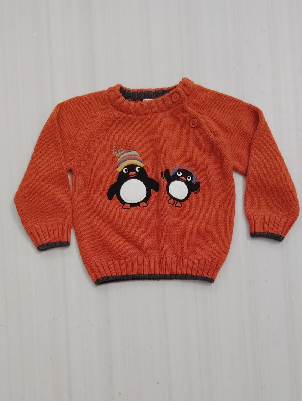 Gymboree Penguin Pals Boys/ Unisex Winter Sweater.    12-18  M
